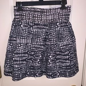 Black and white skirt